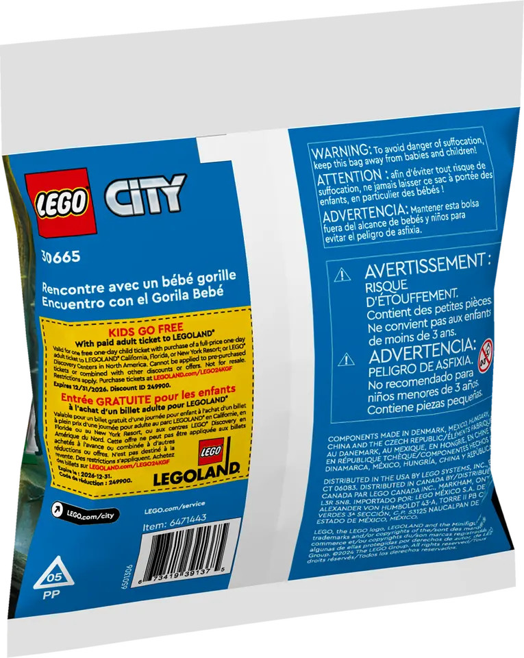 Lego city baby gorilla encounter 30665