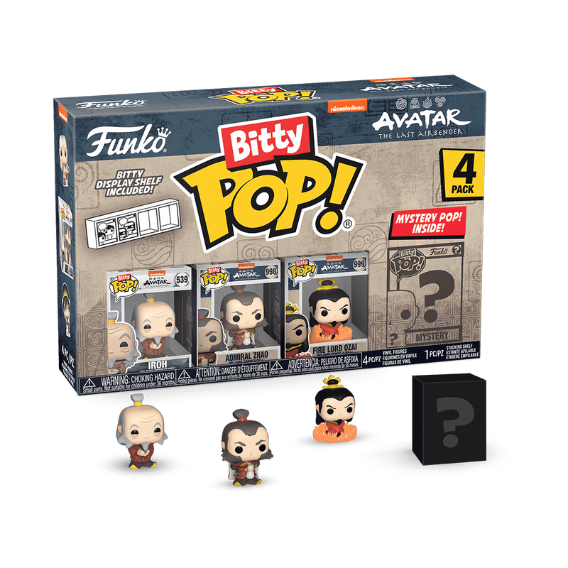 Pop! Bitty Pop! Avatar The Last Airbender 4-Pack Series 3 Iroh