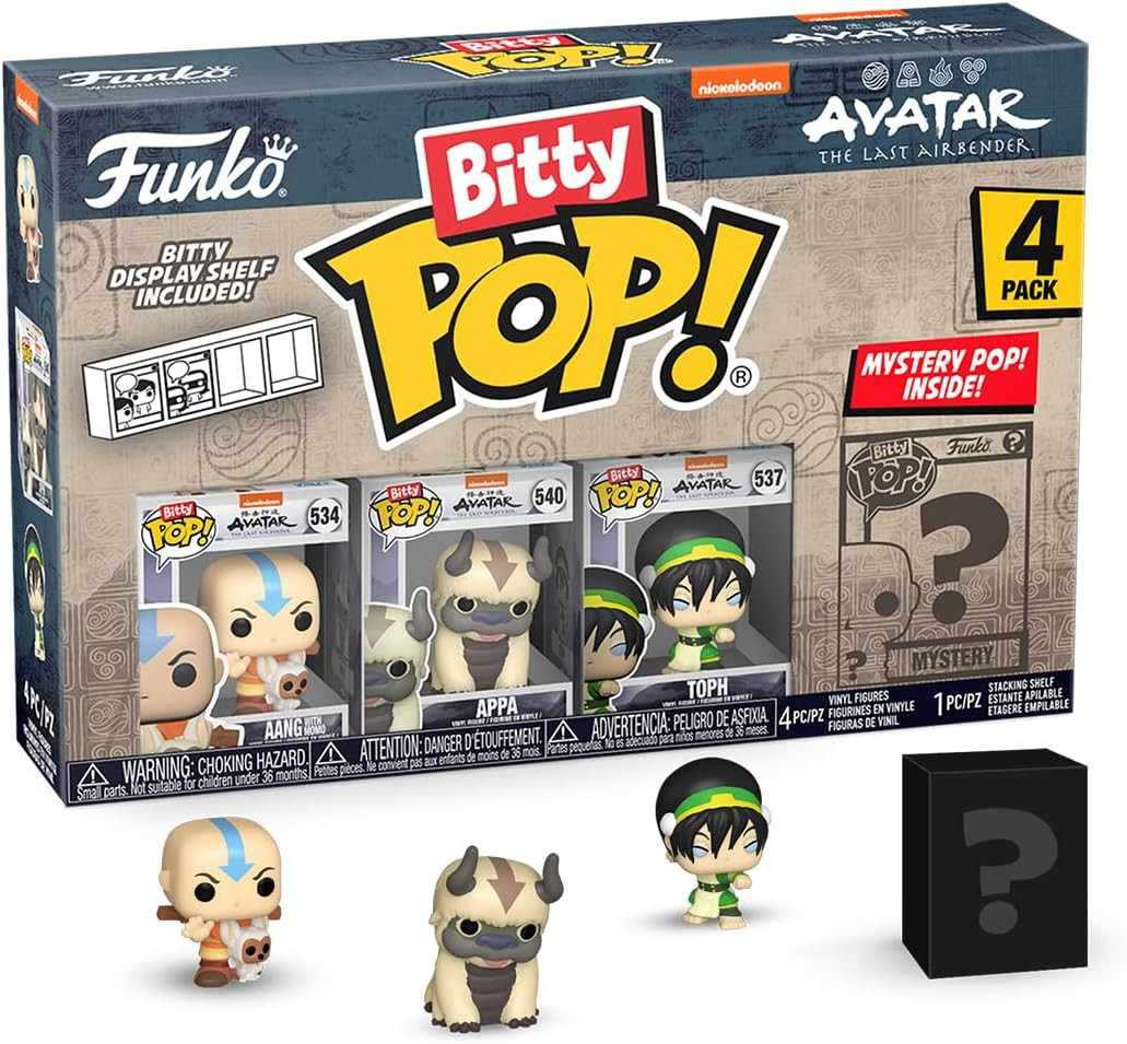 Pop! Bitty Pop! Avatar The Last Airbender 4-Pack Series 1 Aang