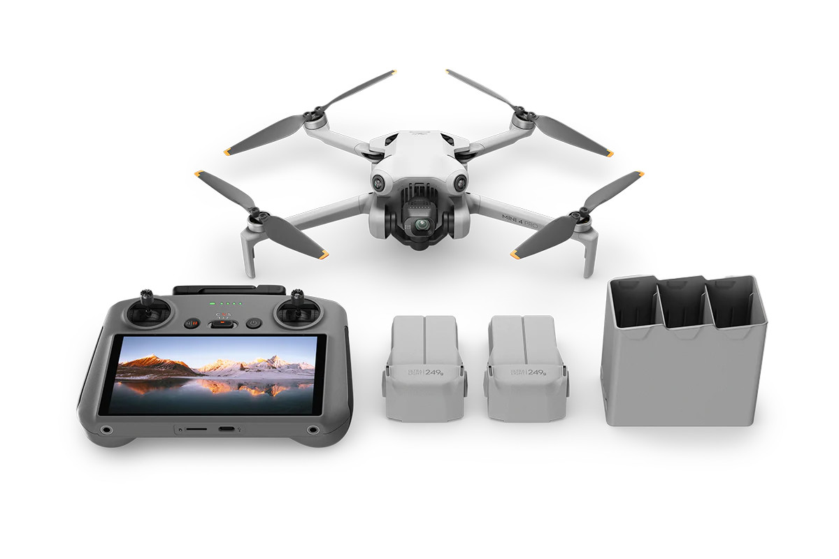 DJI Mini 4 Pro Fly More Combo Plus (DJI RC 2) Includes 3 Plus