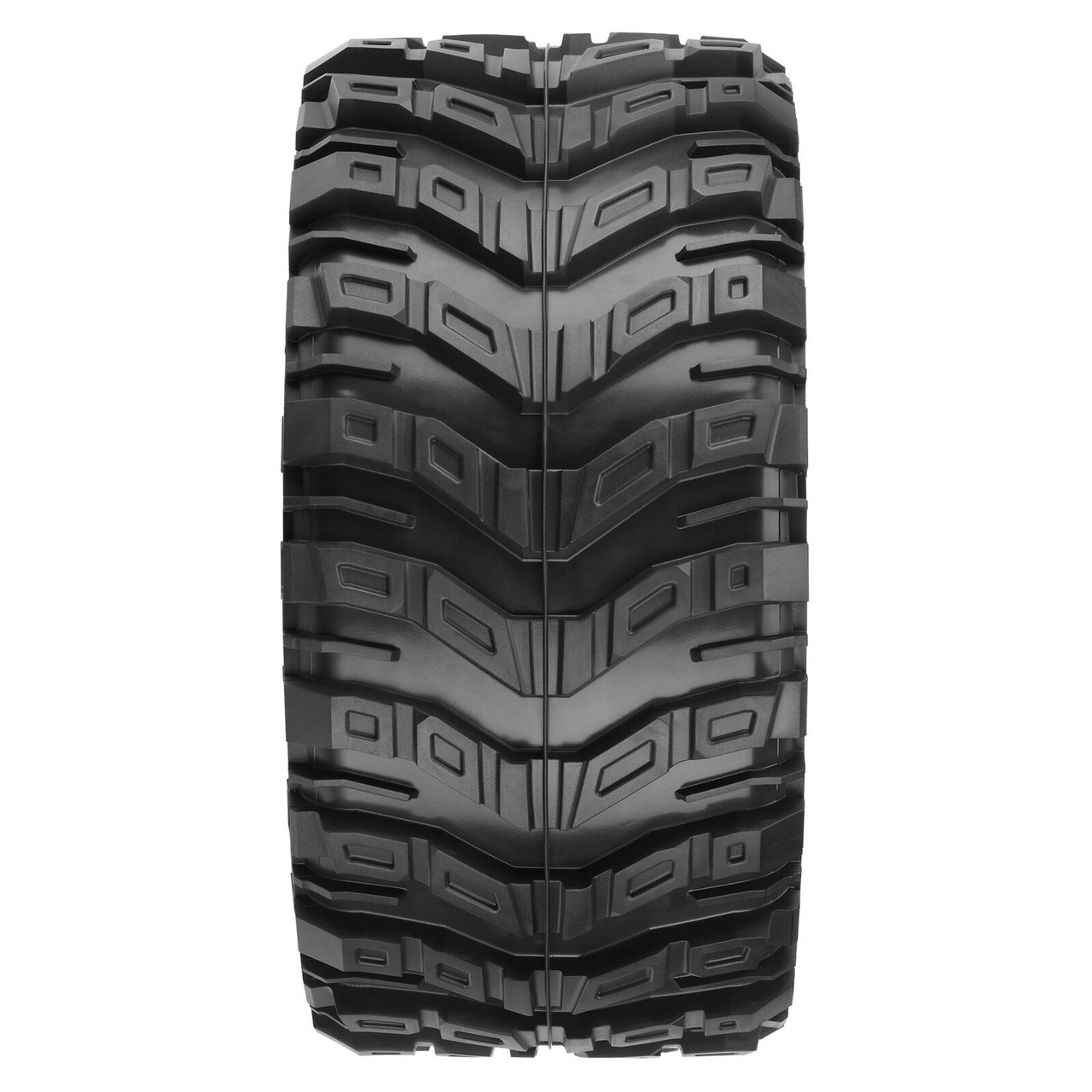 PRO1017611 1/6 Masher X HP BELTED F/R 5.7” Tires MTD 24mm Blk Raid 8x48 Hex (2) 