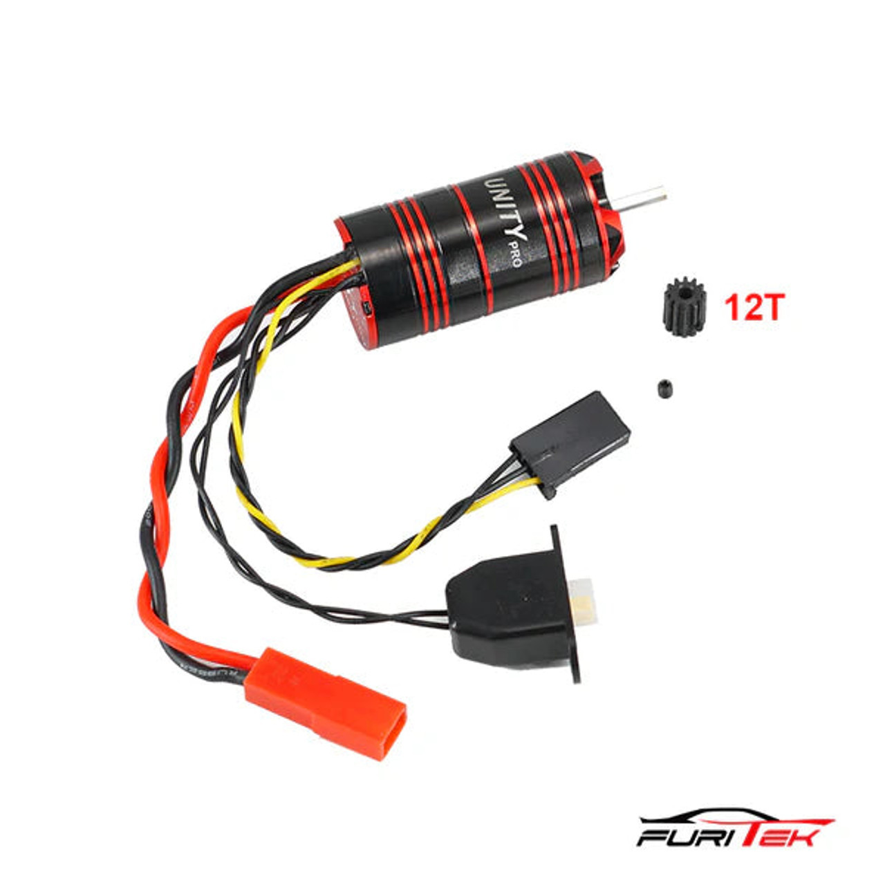 Furitek Ascent-18 UNITY PRO 2-in-1 Micro FOC Brushless System (3500kV) w/12T Pinion & 2.4GHz Receiver FTK-FUR-2574