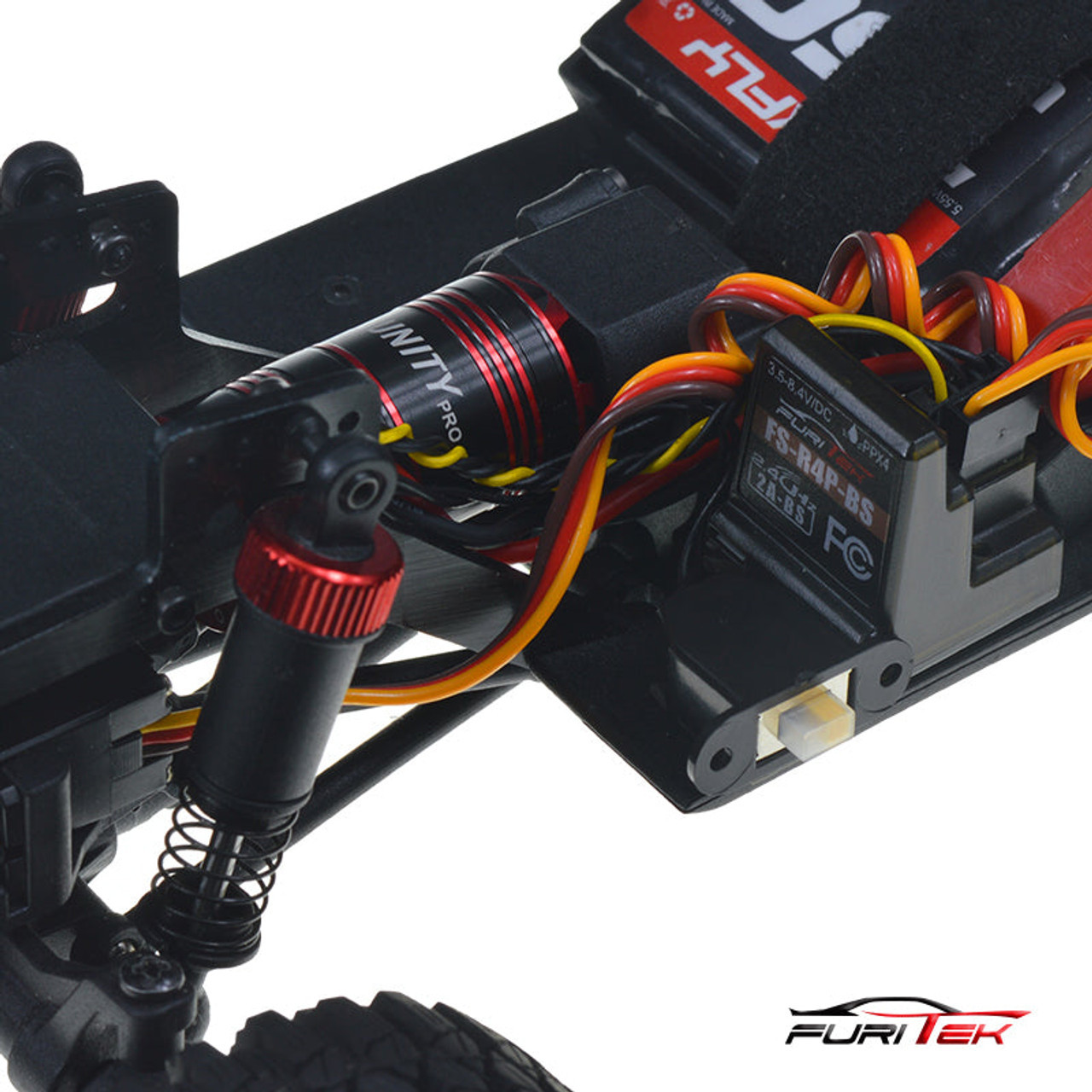 Furitek Ascent-18 UNITY PRO 2-in-1 Micro FOC Brushless System (3500kV) w/12T Pinion & 2.4GHz Receiver FTK-FUR-2574