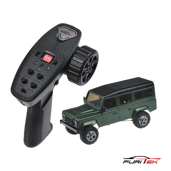 Furitek FX132 Trail Raider 1/32 Electric 4WD RTR Micro Trial Truck (Green) w/Brushless ESC, Motor & Battery