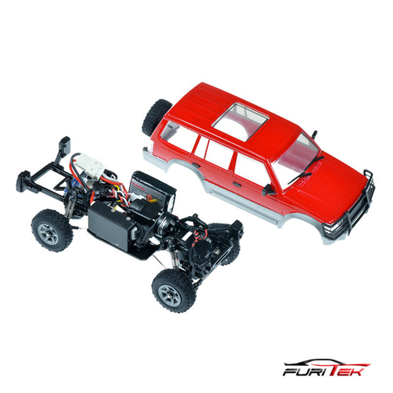 Furitek FX132 Nomad 1/32 Brushless 4WD RTR Micro Trial Truck (Red) w/Brushless ESC & Motor   FTK-FUR-2511