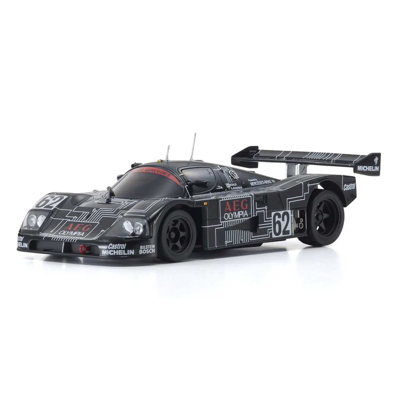 Kyosho MR-03 RWD Mini-Z ReadySet w/Sauber Mercedes Group C Rennsportwagen C9 Body (Black) w/KT-531P 2.4GHz Radio  KYO32353AG