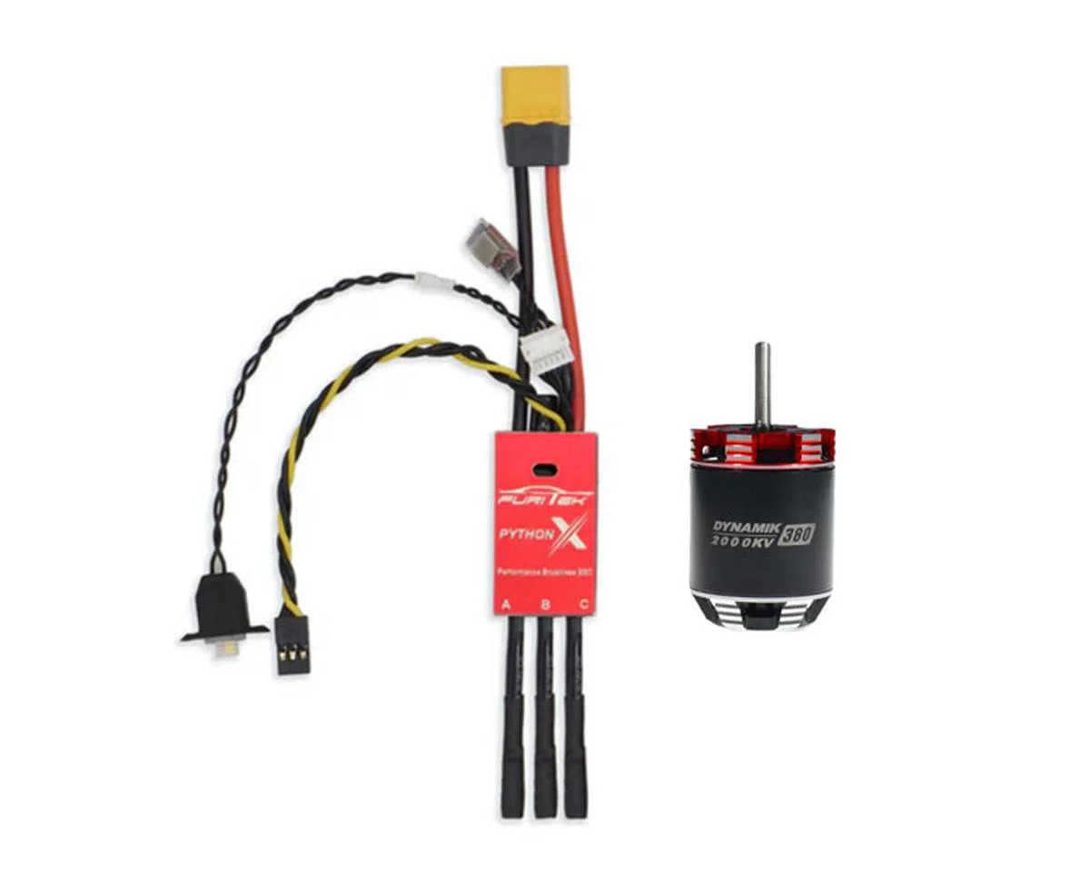 Furitek Python X 80A 1/10 Crawler Brushless ESC & Motor Combo (DYNAMIK 380) (RECON G6 Approved) FTK-FUR-2569