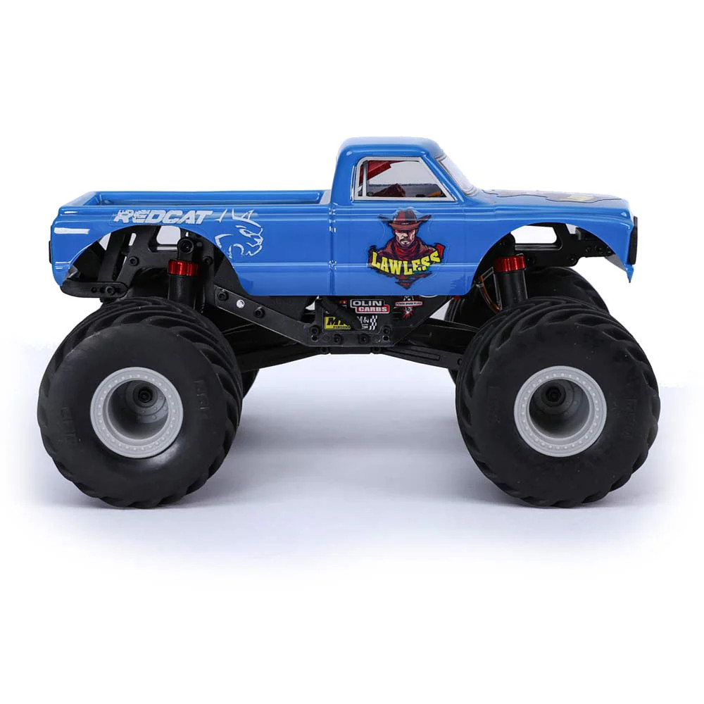 Redcat MT-18 - 1/18 Scale Brushed Electric Monster Truck Color: BLUE - Lawless 