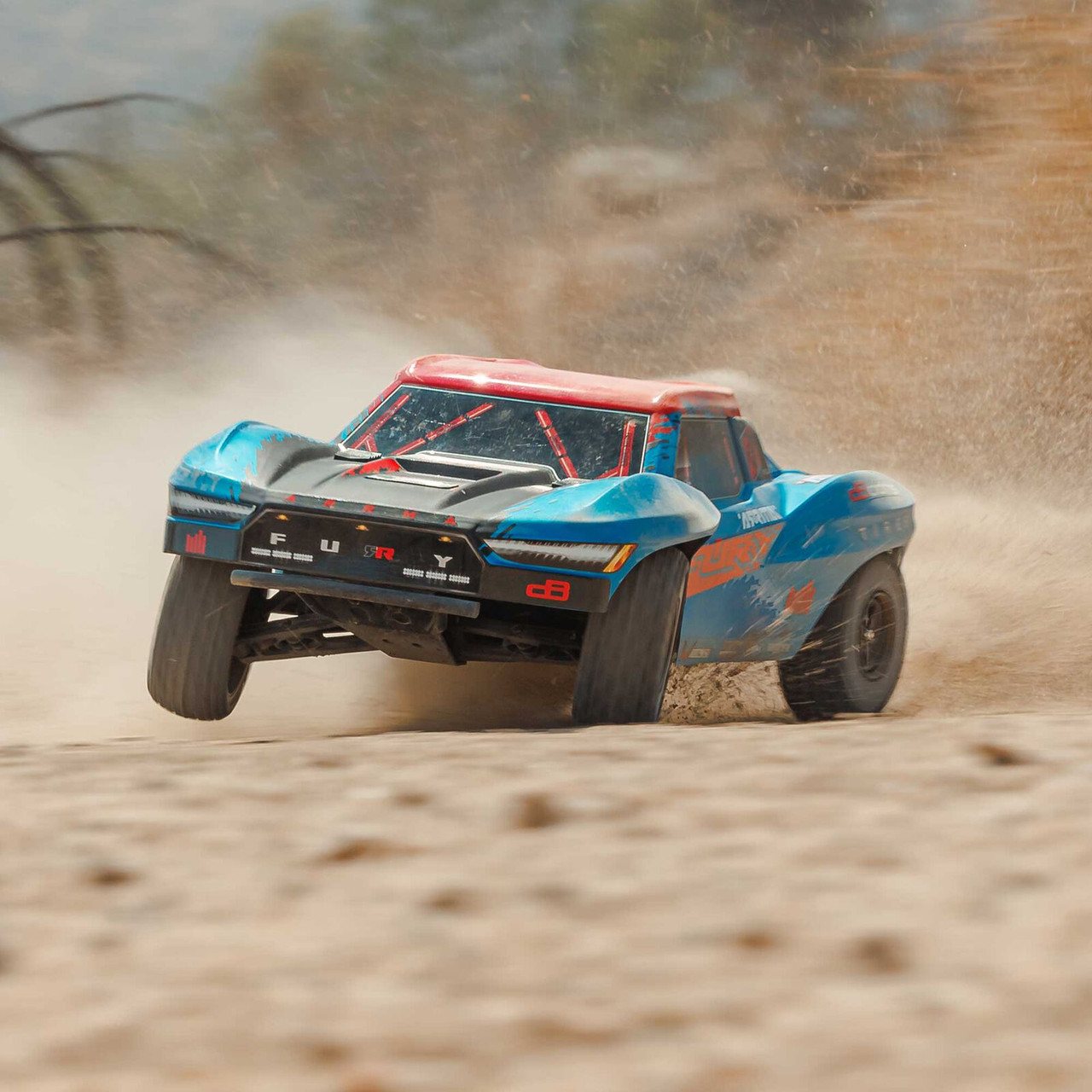 ARA3521T1 1/10 FURY 223S BLX Brushless 2WD Short Course Truck RTR with DSC, Blue