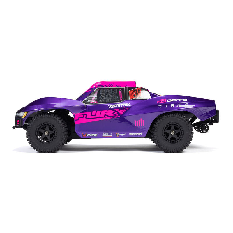 ARA3521T3 1/10 FURY 223S BLX Brushless 2WD Short Course Truck RTR with DSC, Purple