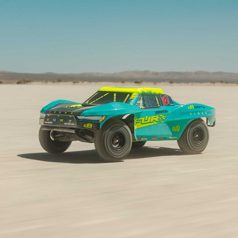 ARA3521T2 1/10 FURY 223S BLX Brushless 2WD Short Course Truck RTR with DSC, Green
