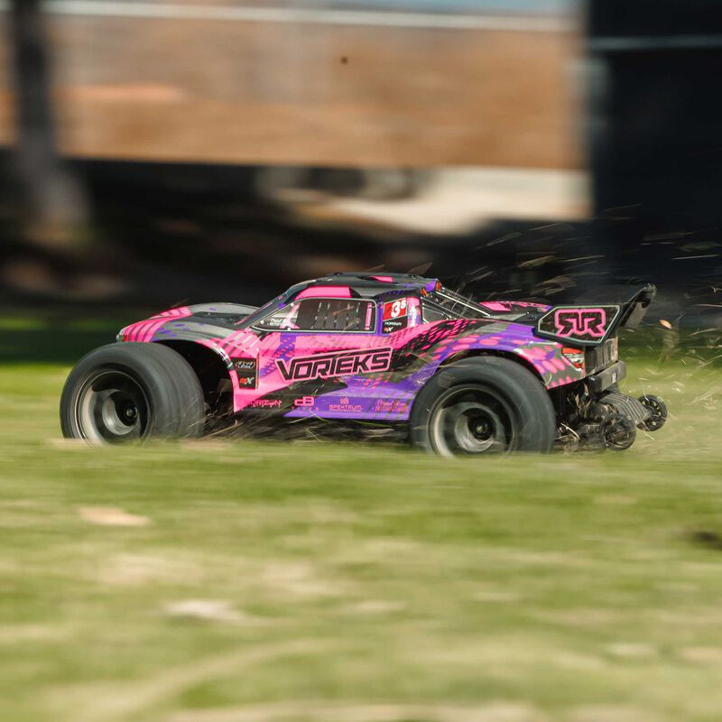 ARA4305V4T3 1/10 VORTEKS 223S DSC 4X4 RTR Brushless Stadium Truck, Purple