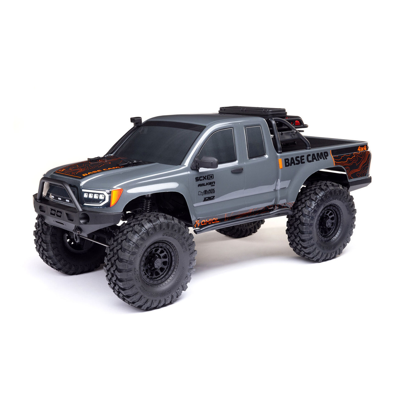 AXI-1375T2 1/10 SCX10 III Base Camp 4X4 RTR Brushed Rock Crawler, Gray