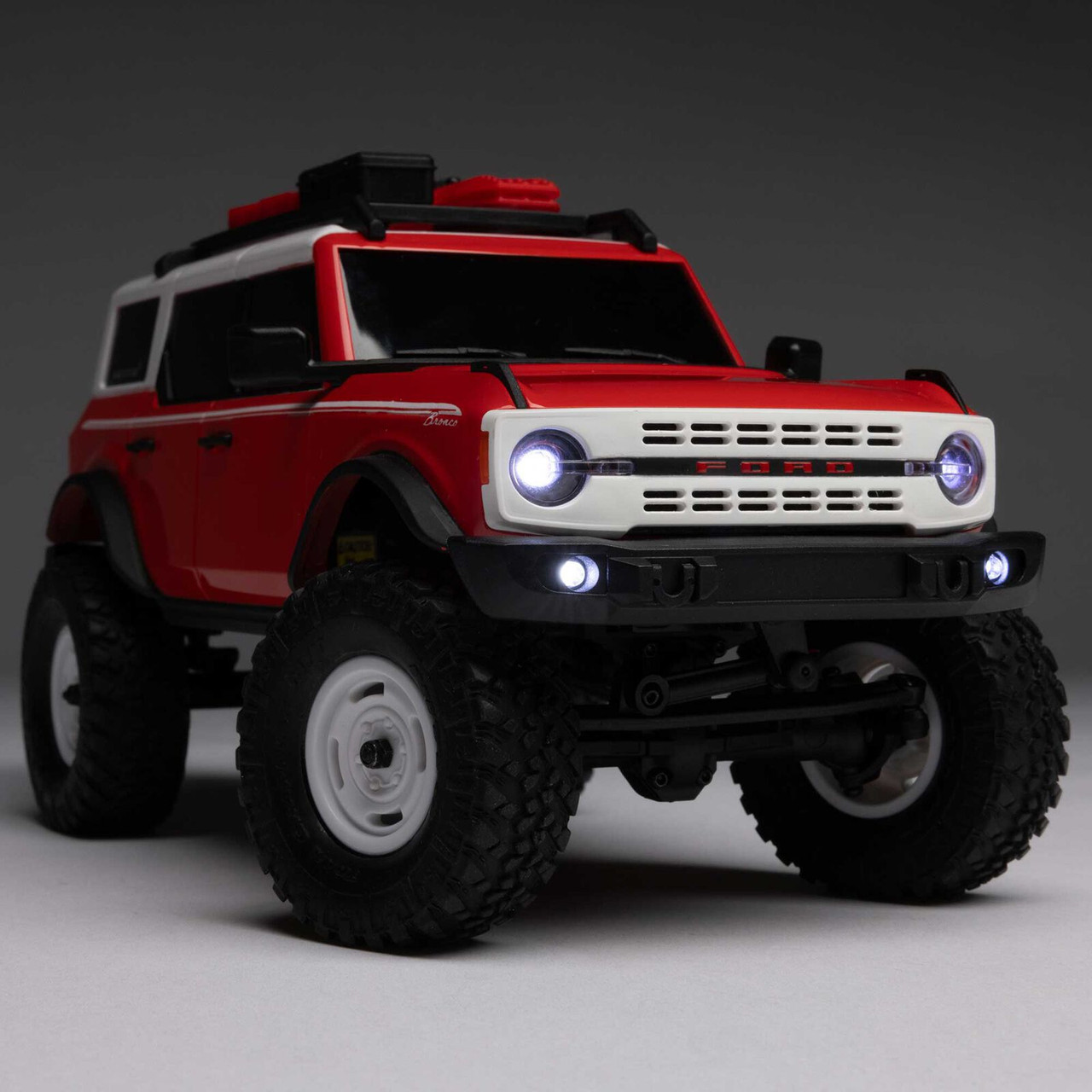 Axial - AXI00006V2T6 1/24 SCX24 Ford Bronco Heritage Edition 4X4 RTR Brushed Rock Crawler (Battery & Charger Included), Red