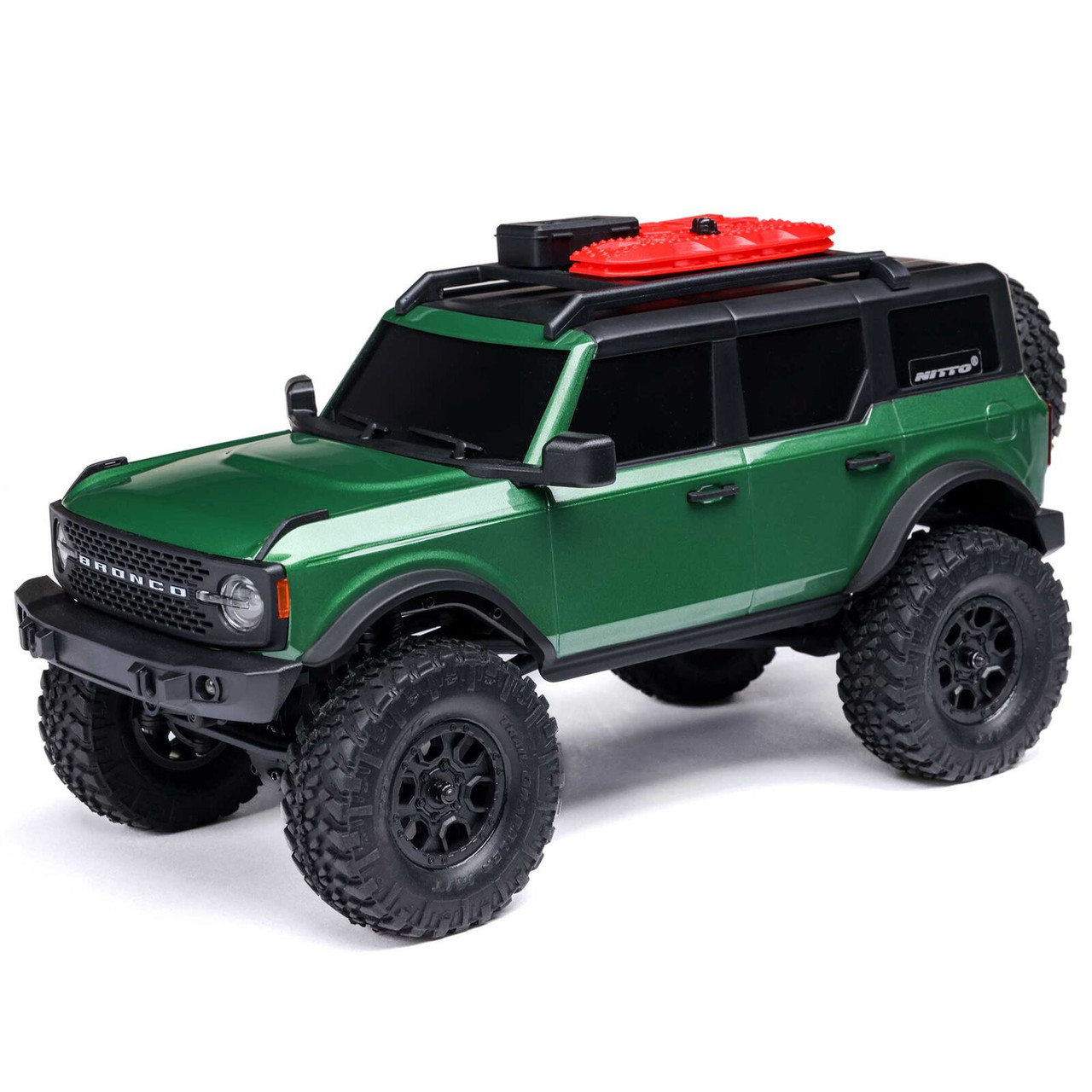 AXI00006V2T5 1/24 SCX24 Ford Bronco 4X4 RTR Brushed Rock Crawler (Battery & Charger Included), Green