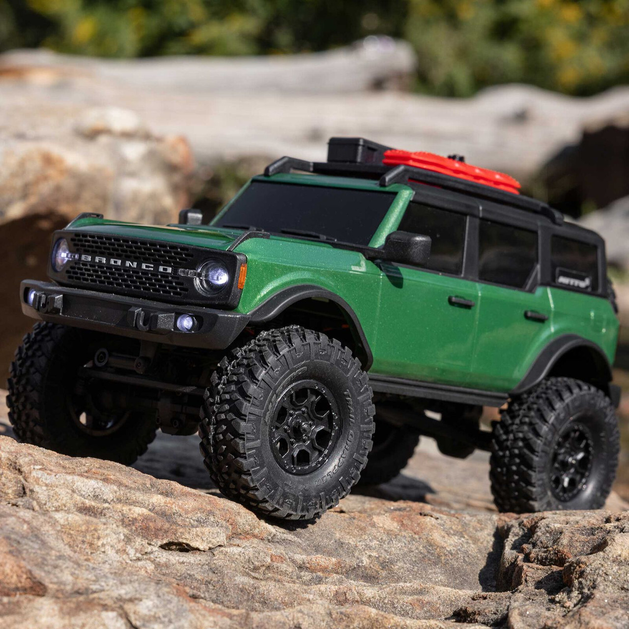 AXI00006V2T5 1/24 SCX24 Ford Bronco 4X4 RTR Brushed Rock Crawler (Battery & Charger Included), Green