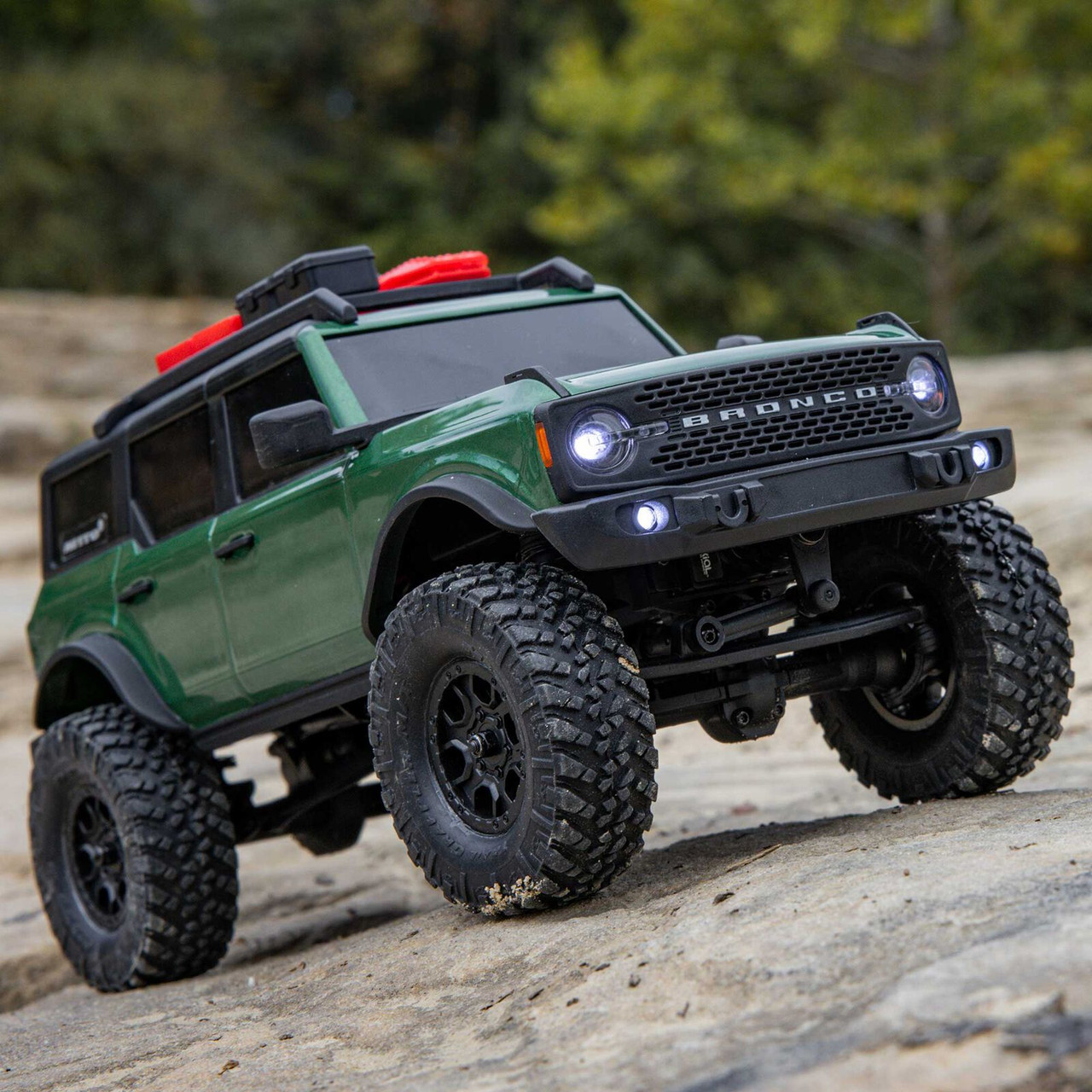 AXI00006V2T5 1/24 SCX24 Ford Bronco 4X4 RTR Brushed Rock Crawler (Battery & Charger Included), Green