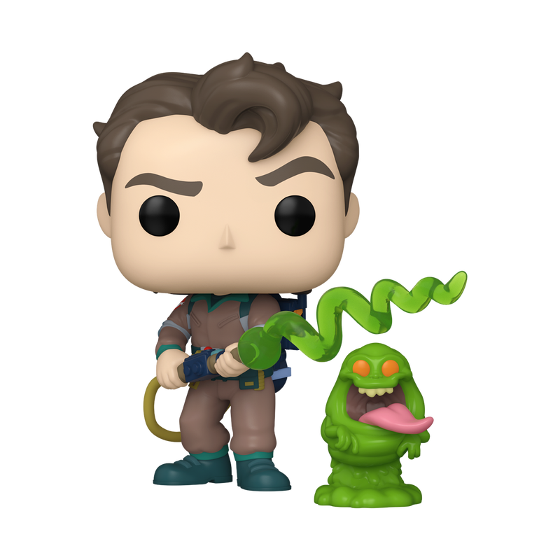 Pop! & Buddy Venkman with Slimer (The Real Ghostbusters)