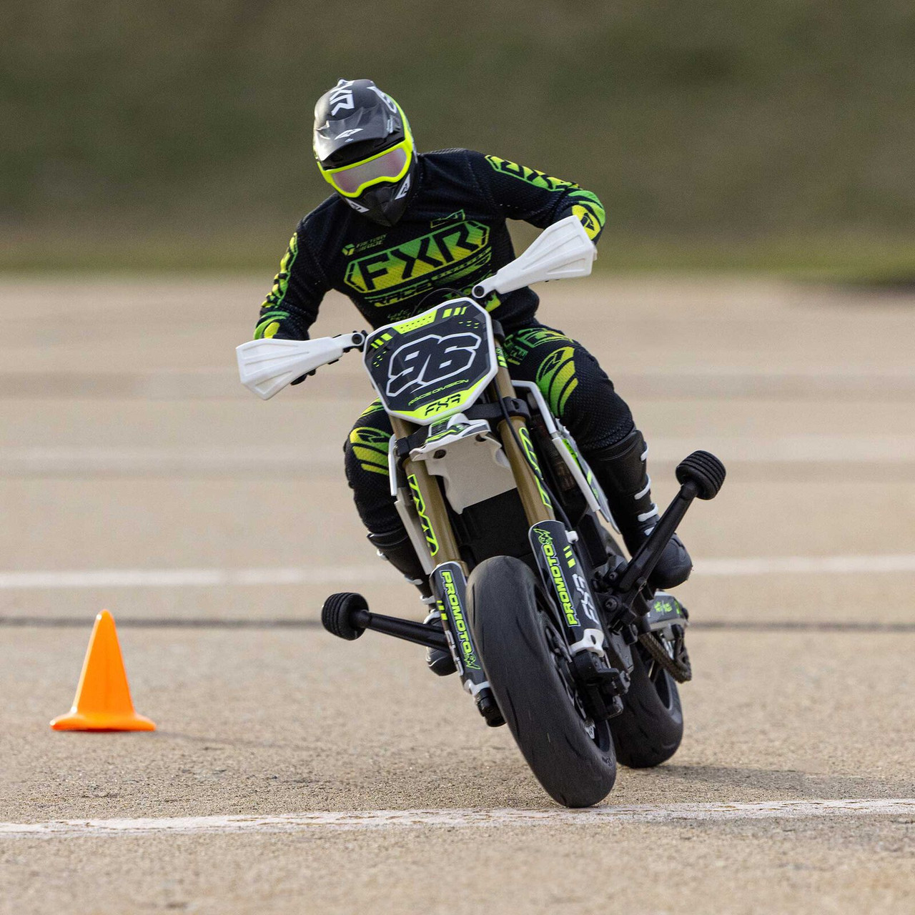 1/4 Promoto-SM FXR Supermoto Motorcycle RTR Basic, White LOS-2272