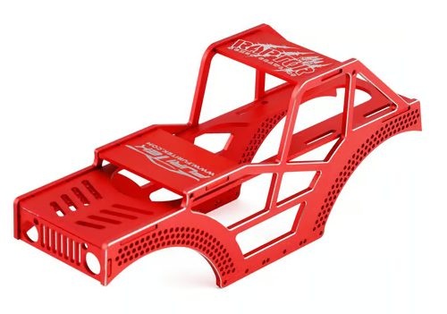 Furitek Raptor SCX24 Aluminum Frame Kit (Red) FTK-FUR-2107