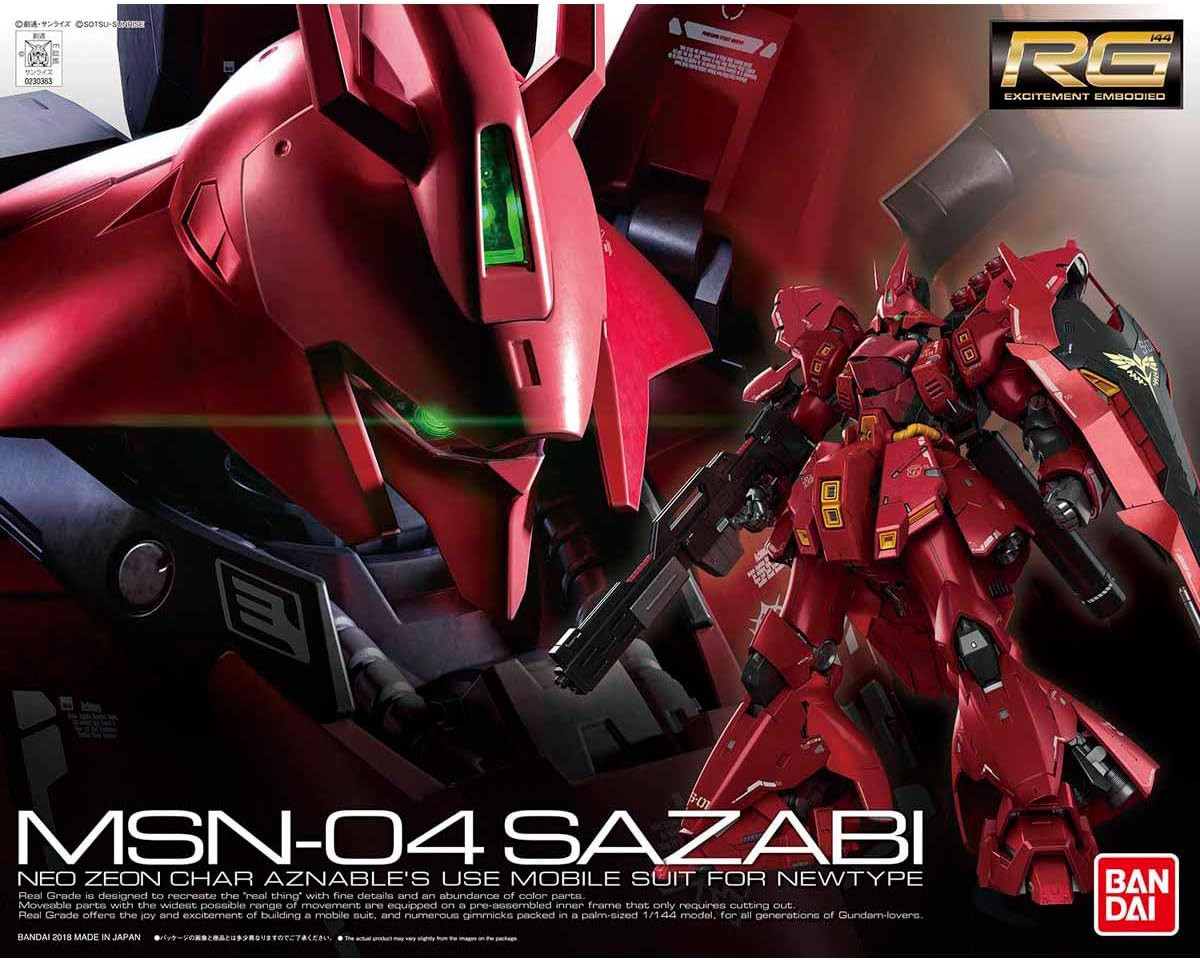 Bandai RG #29 Gundam Char's Counterattack Sazabi RG 1/144 Model Kit 5061605