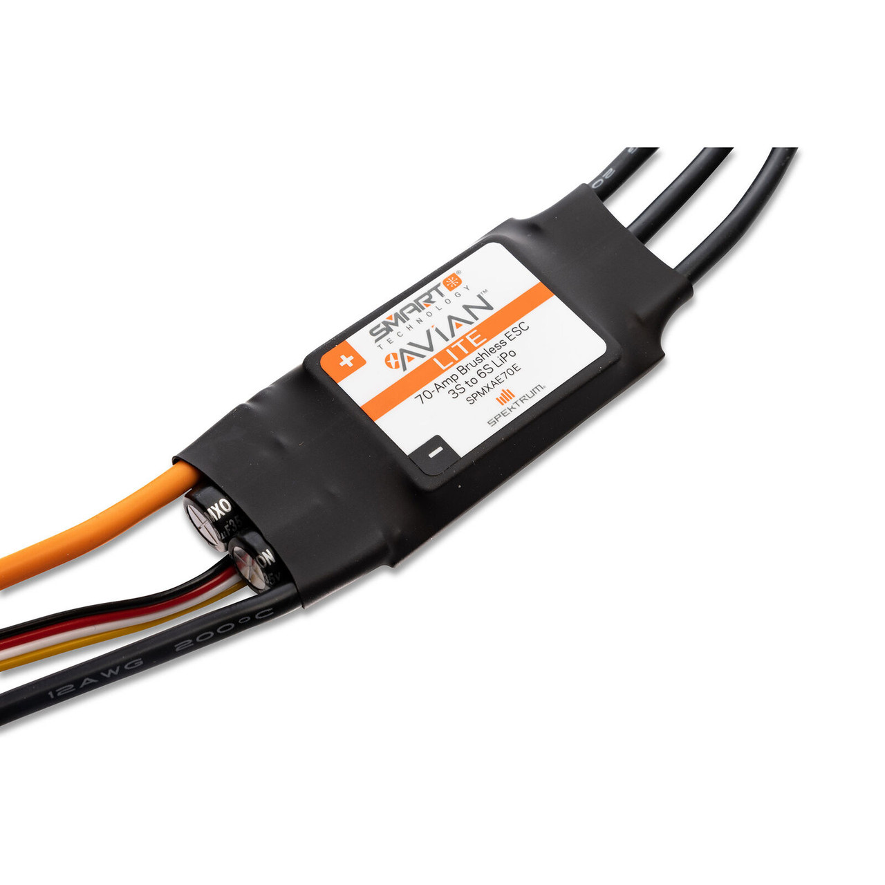 SPMXAE70E Avian 70-Amp Smart Lite Brushless ESC, 3S-6S: IC3 Ver. E