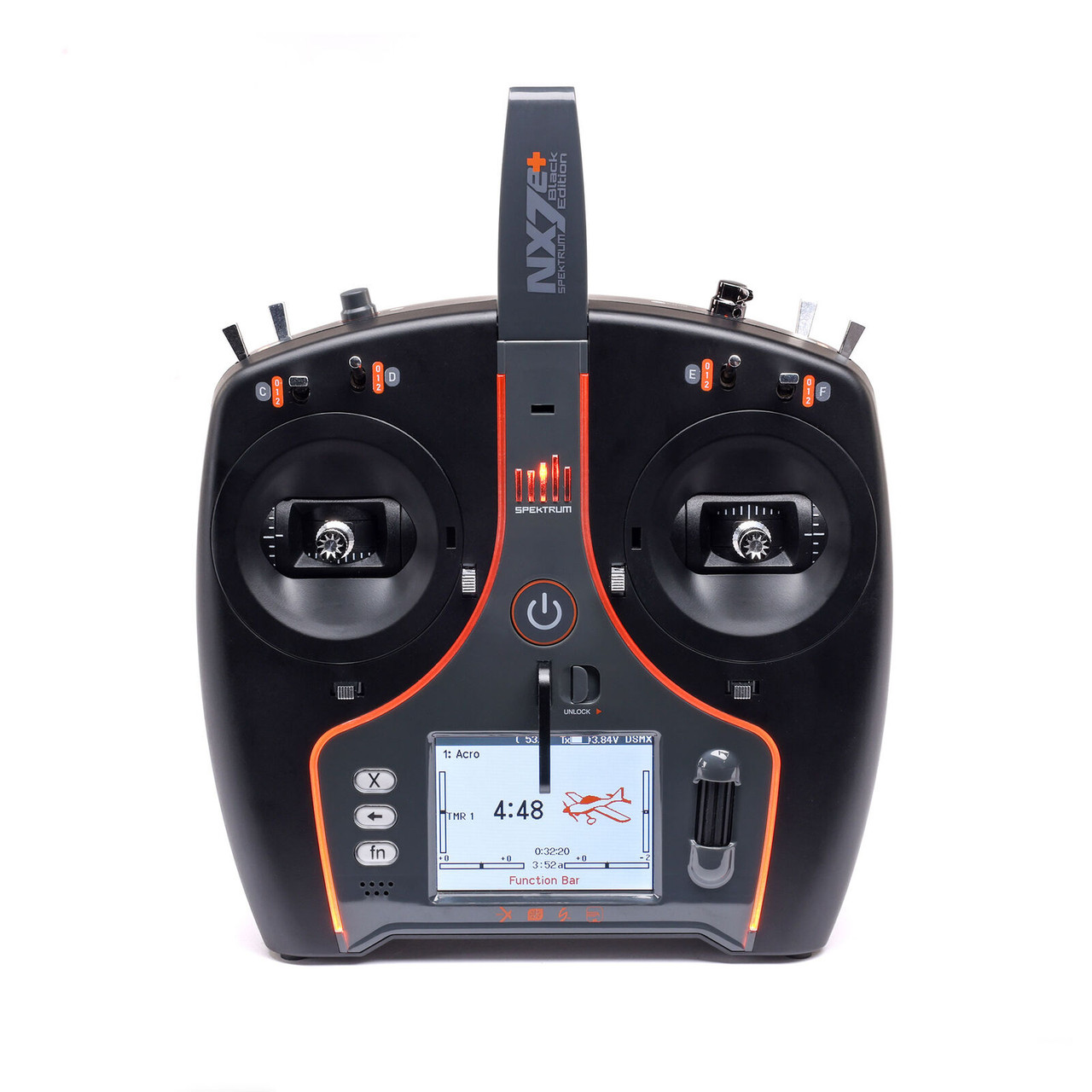 SPMR7120 Spektrum NX7e+ 14-Channel DSMX Transmitter Only, Black Edition