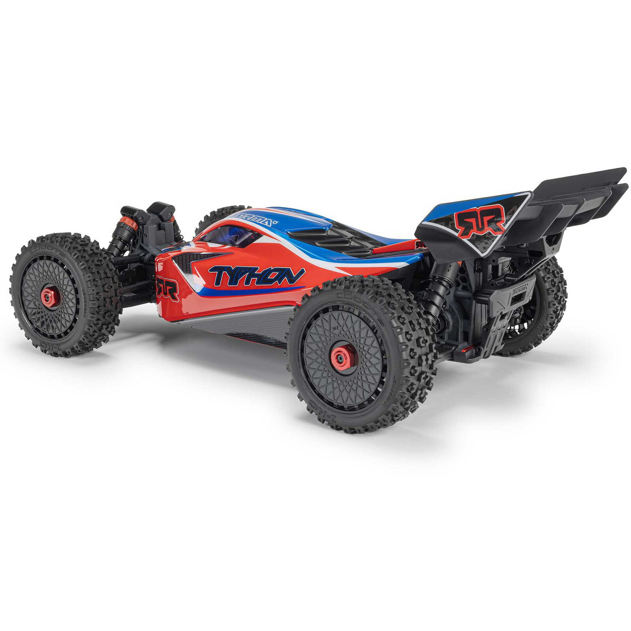 1/8 TYPHON MEGA 665 4X4 RTR Brushed Buggy, Red ARA4206V4T3