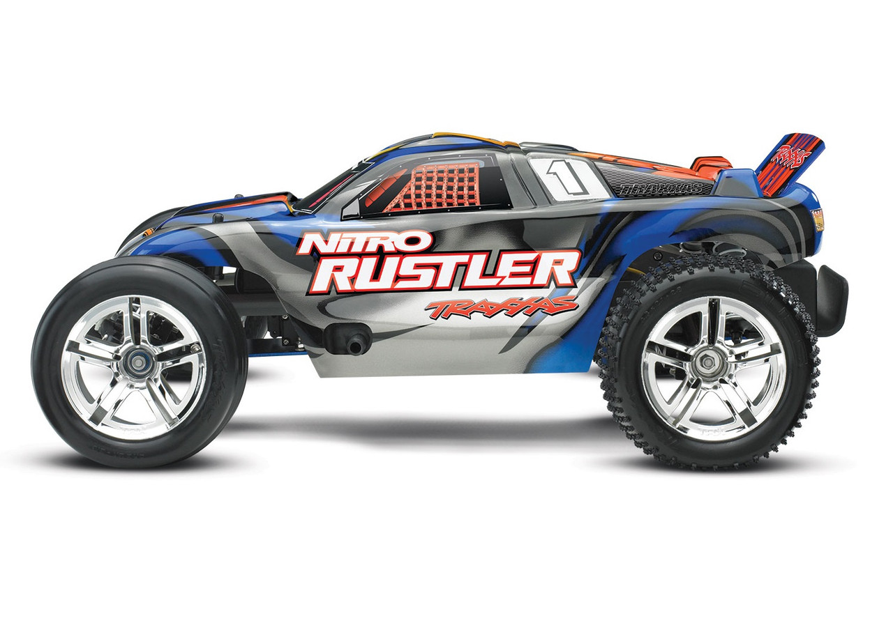 Traxxas Nitro Rustler w/TSM 44096-3 Blue