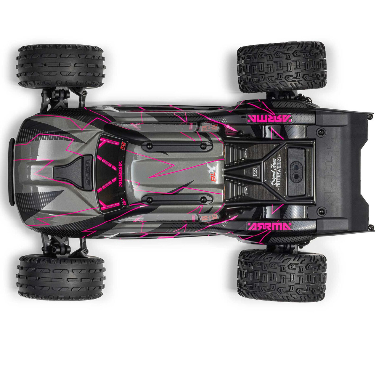 Arrma ARA3505T3 1/10 VORTEKS 223S DSC 2WD RTR Brushless Stadium Truck, Pink