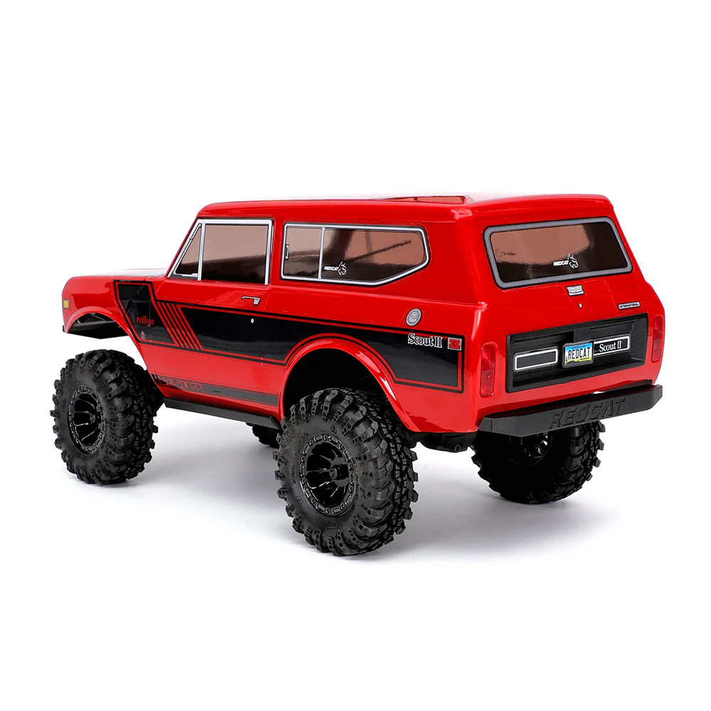  Redcat Ascent-18 International Scout II 1/18 4WD RTR Brushless Rock Crawler (Red) w/2.4GHz Radio, Battery & Charger  RER39153