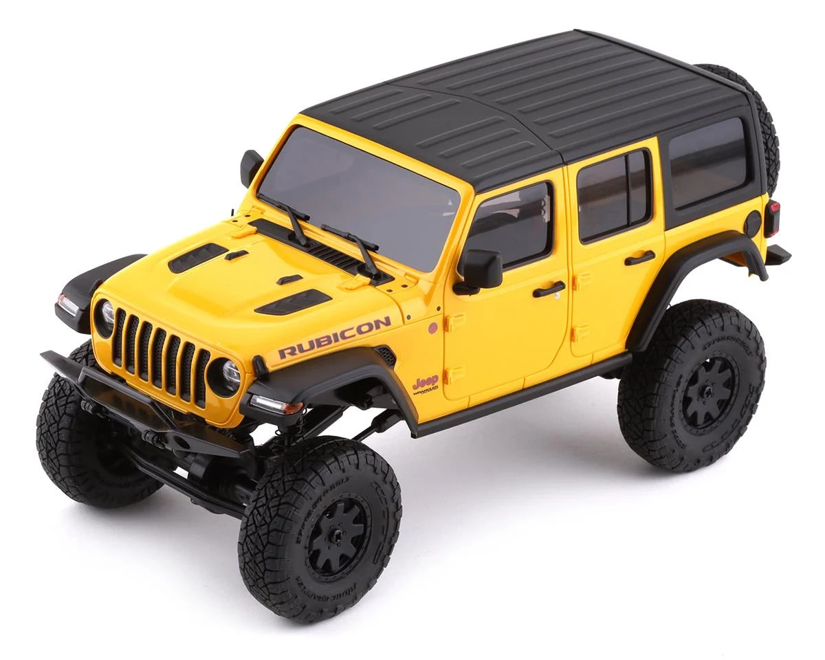 Kyosho MX-01 Mini-Z 4X4 Readyset w/Jeep Wrangler Body (Yellow) & 2.4GHz Radio KYO32521Y
