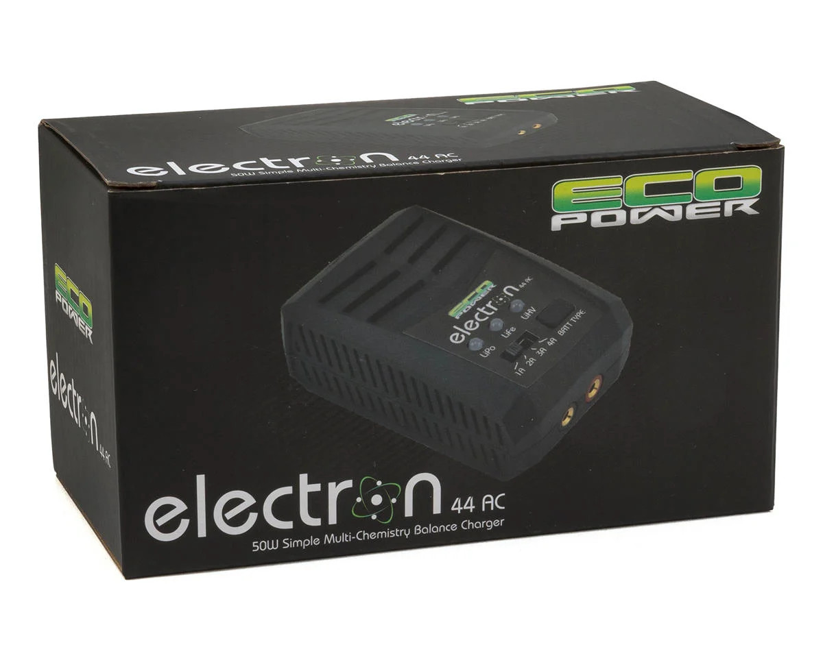 EcoPower "Electron 44 AC" LiHV/LiPo/LiFe Battery Charger (2-4S/4A/50W)  ECP-1006