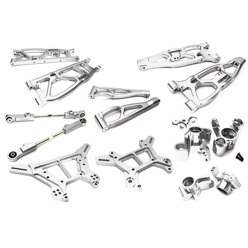 INTC28729SILVER Alloy Susp Kit: 1/8 Kraton 6S BLX