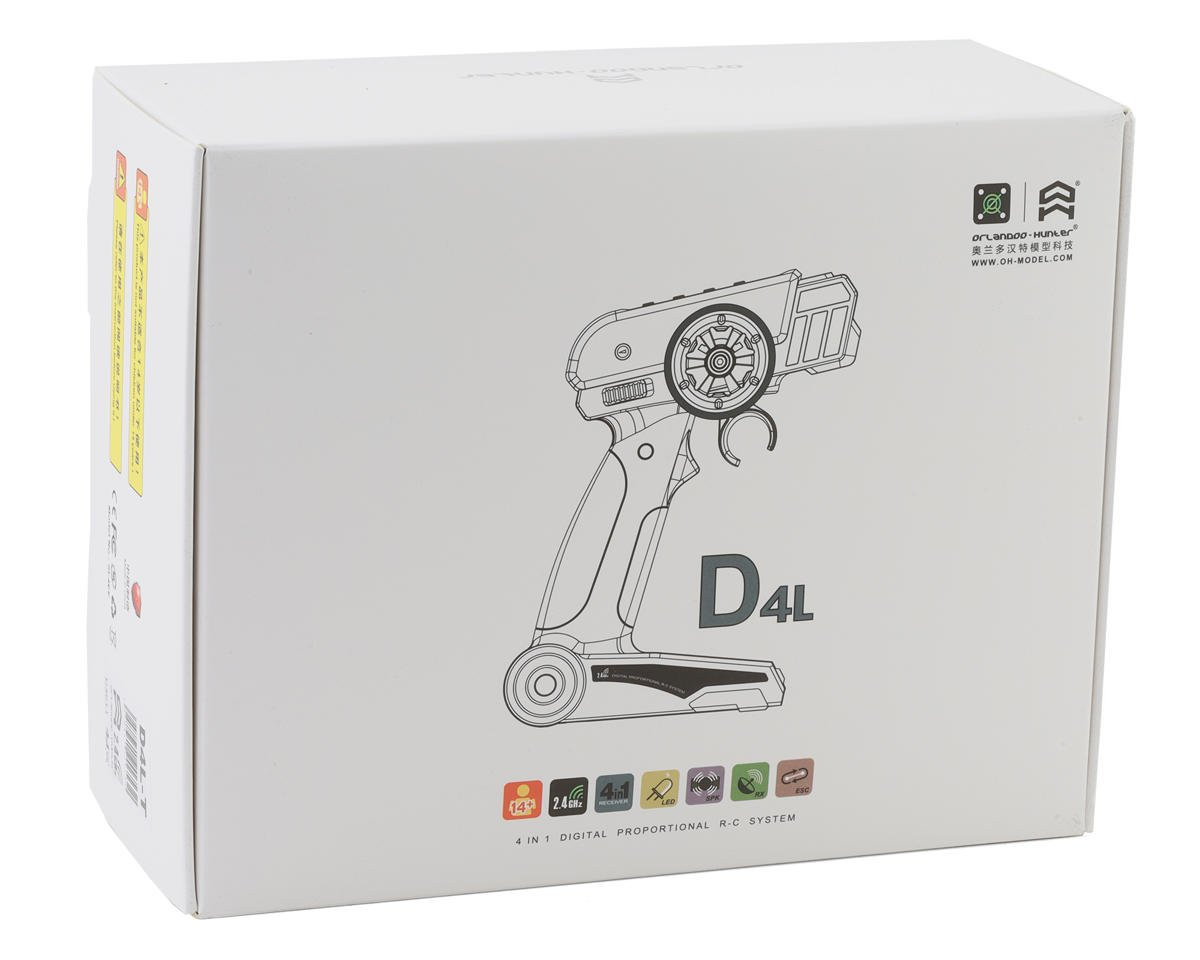 Orlandoo Hunter D4L Radio System w/4 in 1 D401-T ESC/Receiver (Sounds & Lights Controller) OLHD4L-T