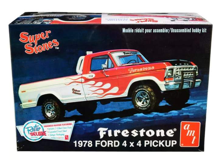 AMT 858 1/25 Scale 1978 Ford FIRESTONE Super Stones 4x4 Pickup Plastic Model Kit