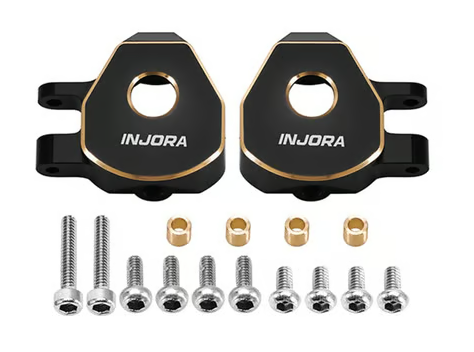 Injora Redcat Ascent-32 Brass Steering Knuckles (Black) (2) (5.4g ea) ASC32-06BK