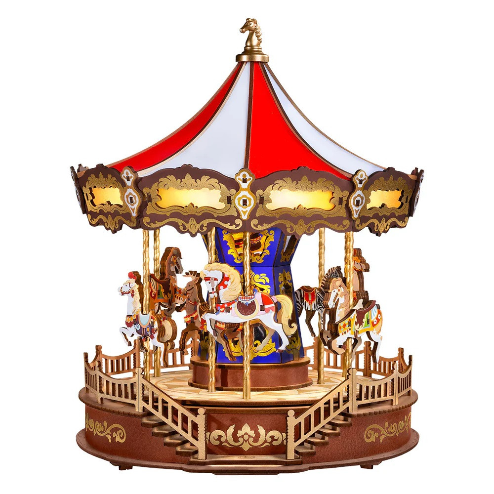 Classic Carousel 3D Wooden Puzzle ROEAMC01