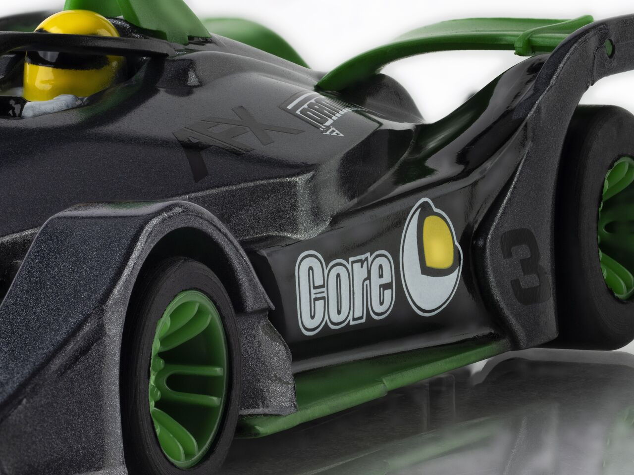 Formula N #3 Silver/Green HO Scale Slot Car AFX22064