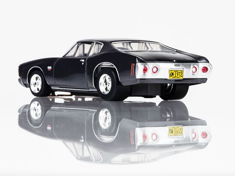 1972 SS454 Dusk Gray Metallic with Black Rally Stripes HO Scale Slot Car AFX22087