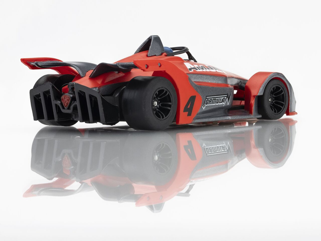 Formula N #4 Red/Gray HO Scale Slot Car AFX22066