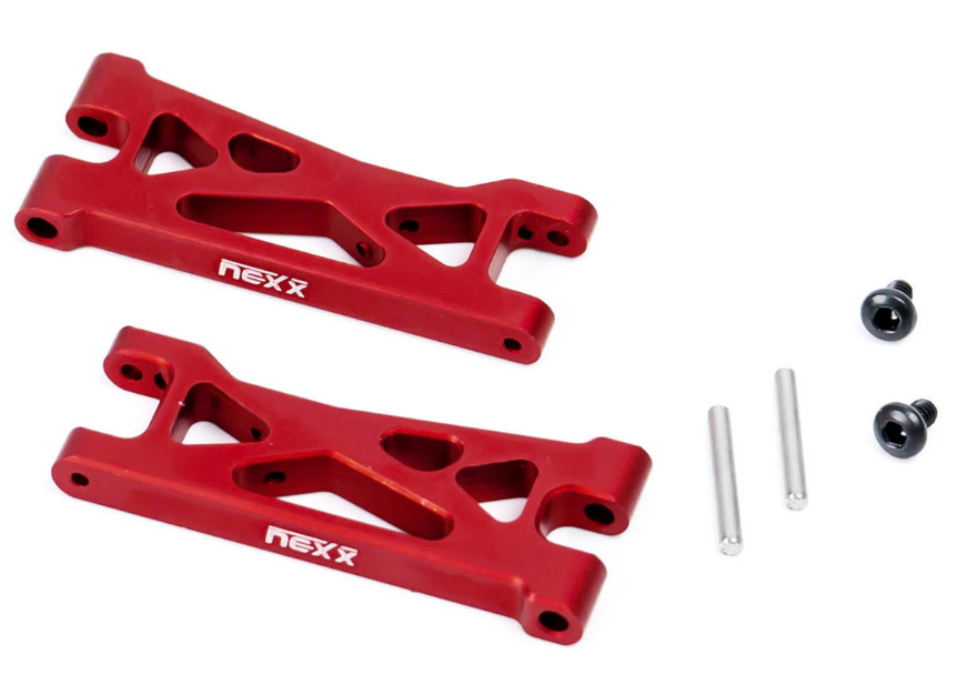 NEXX Racing Losi™ Micro-B Aluminum Rear Suspension Arms (Red) (2)