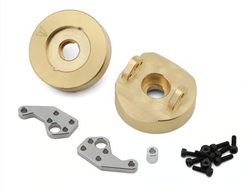 Vanquish Products Brass F10 Straight Axle Steering Knuckles (2) (151g ea) VPS02910