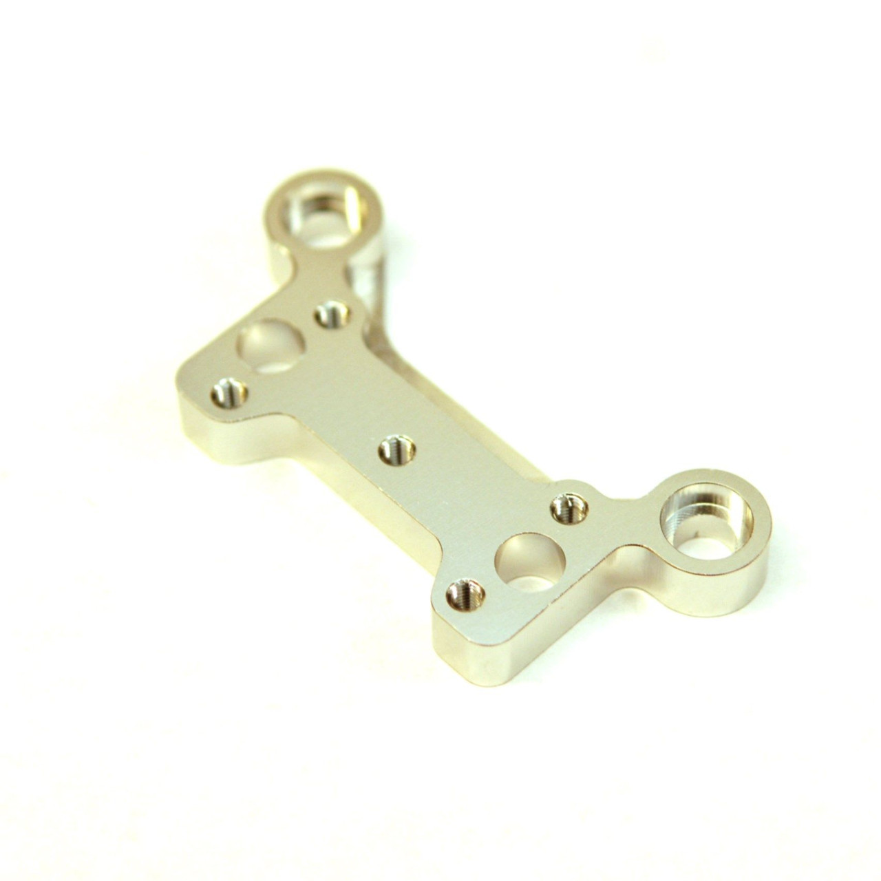 Discontinued STR320376S Front Upper Steering Post Brace: ARRMA OUTCAST 6S Silver