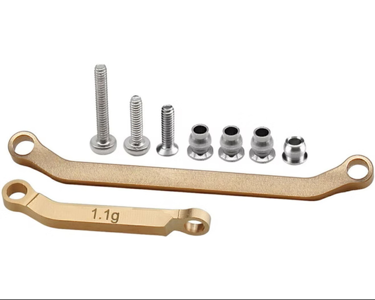Hot Racing Brass TT Steering Fix Links, for the SCX30 HRASXTY49H
