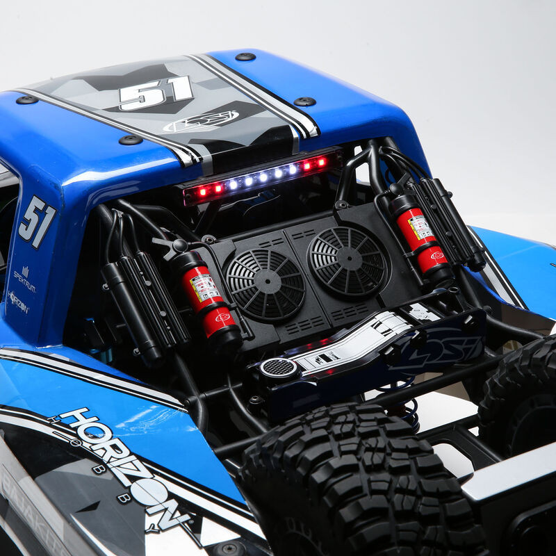 LOS05021T2 1/6 Super Baja Rey King Shocks 8S 4X4 RTR Brushless Desert Truck, Blue