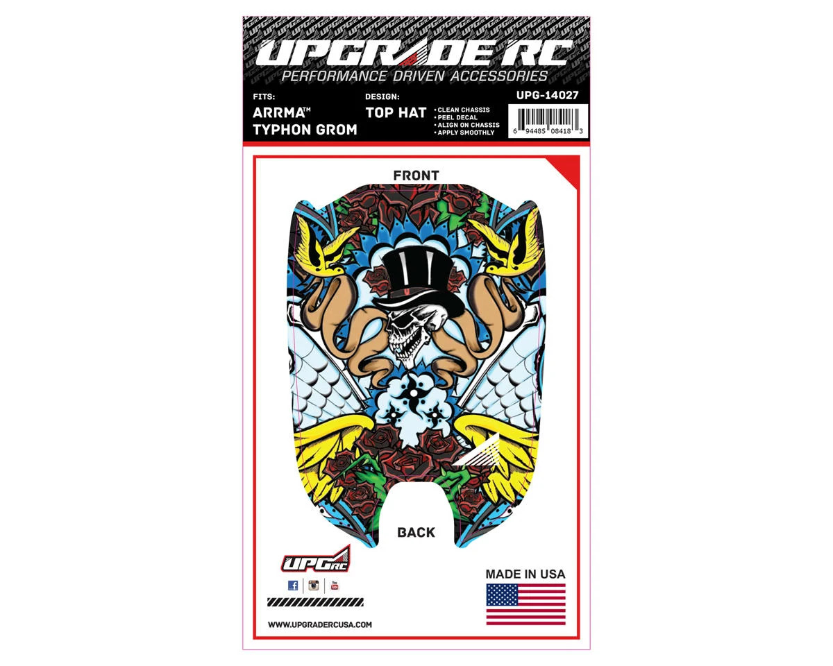 UpGrade RC Chassis Protector for ARRMA™ Typhon Grom (Top Hat) (1)  UPG-14027