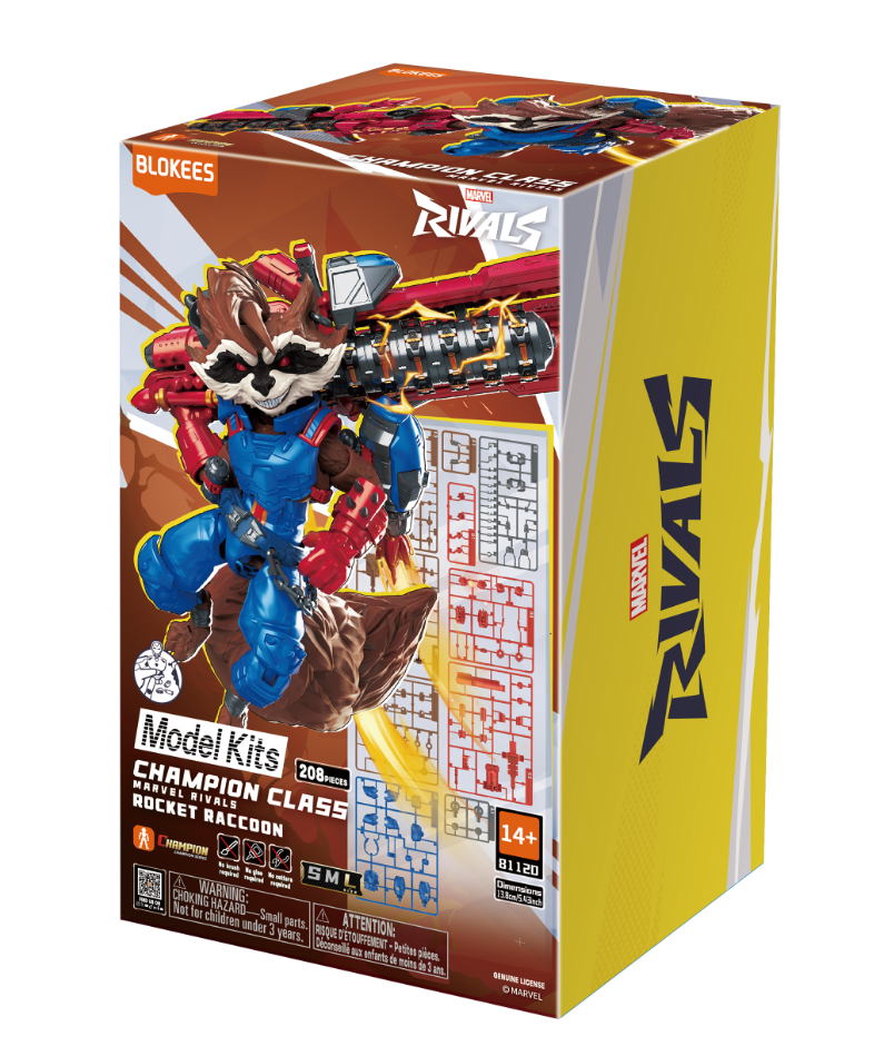 BLOKEES Marvel Rivals Champion Class Rocket Raccoon Model Kit