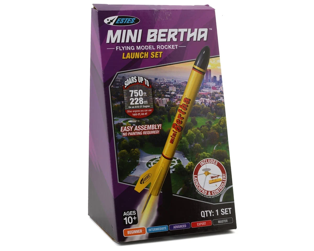 Estes Mini Bertha Rocket Launch Set EST2469 purple