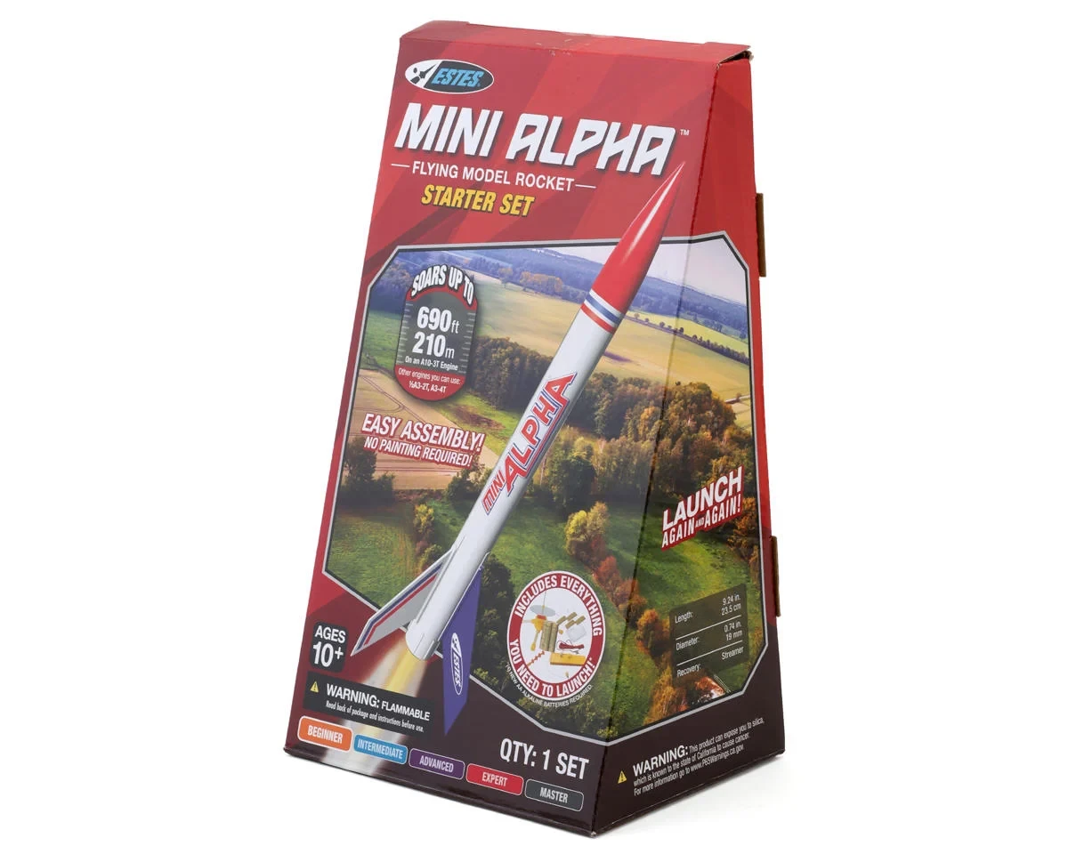 Estes Mini Alpha™ Flying Model Rocket Starter Set EST5333